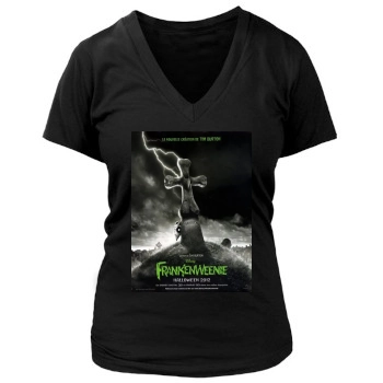 Frankenweenie (2012) Women's Deep V-Neck TShirt