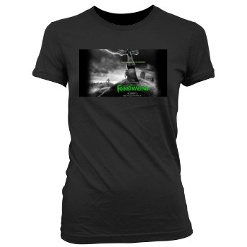 Frankenweenie (2012) Women's Junior Cut Crewneck T-Shirt