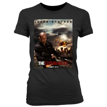 The Expendables 2 (2012) Women's Junior Cut Crewneck T-Shirt