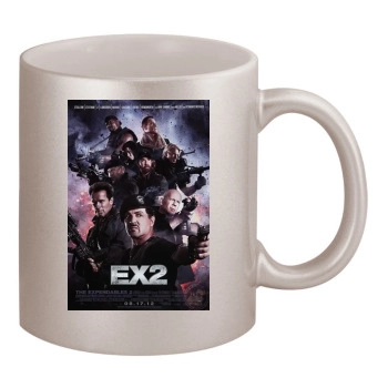 The Expendables 2 (2012) 11oz Metallic Silver Mug