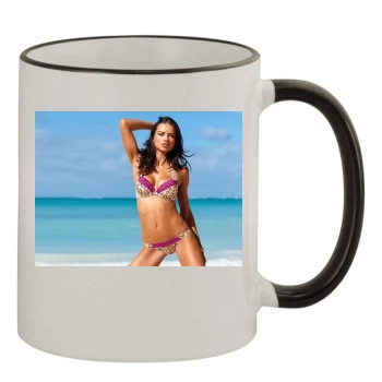 Adriana Lima 11oz Colored Rim & Handle Mug