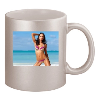 Adriana Lima 11oz Metallic Silver Mug