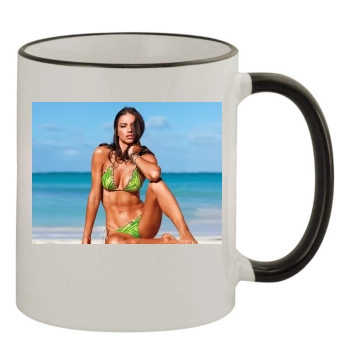 Adriana Lima 11oz Colored Rim & Handle Mug