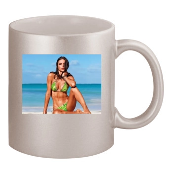 Adriana Lima 11oz Metallic Silver Mug