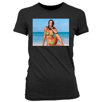 Adriana Lima Women's Junior Cut Crewneck T-Shirt