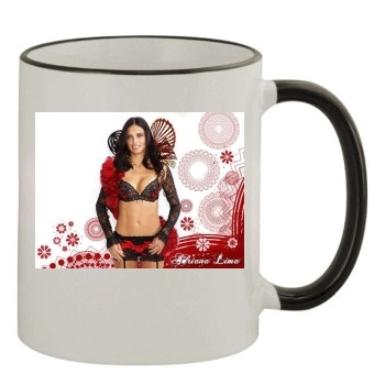 Adriana Lima 11oz Colored Rim & Handle Mug