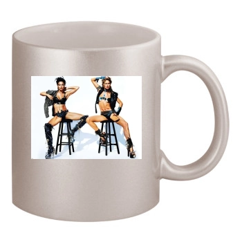 Adriana Lima 11oz Metallic Silver Mug