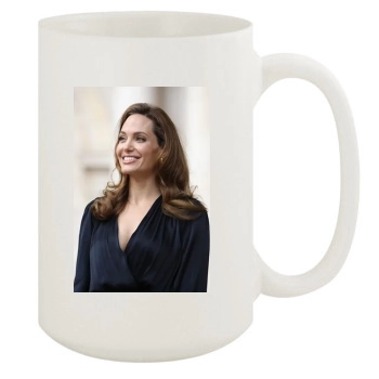 Angelina Jolie 15oz White Mug