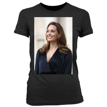 Angelina Jolie Women's Junior Cut Crewneck T-Shirt