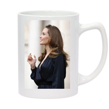 Angelina Jolie 14oz White Statesman Mug