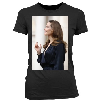 Angelina Jolie Women's Junior Cut Crewneck T-Shirt