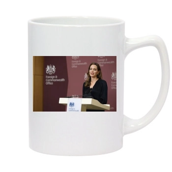 Angelina Jolie 14oz White Statesman Mug