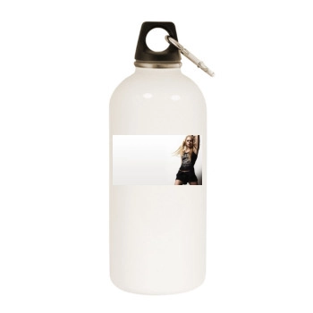 Avril Lavigne White Water Bottle With Carabiner