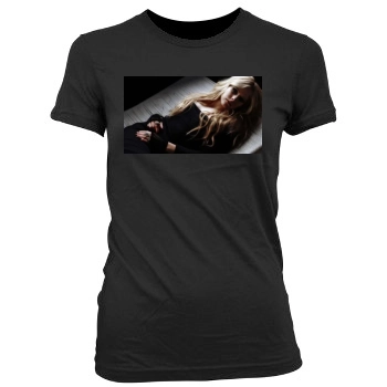 Avril Lavigne Women's Junior Cut Crewneck T-Shirt