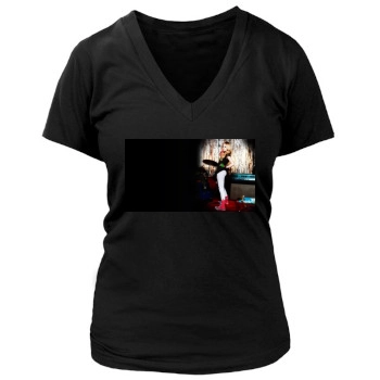 Avril Lavigne Women's Deep V-Neck TShirt