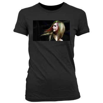 Avril Lavigne Women's Junior Cut Crewneck T-Shirt