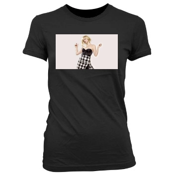 Avril Lavigne Women's Junior Cut Crewneck T-Shirt