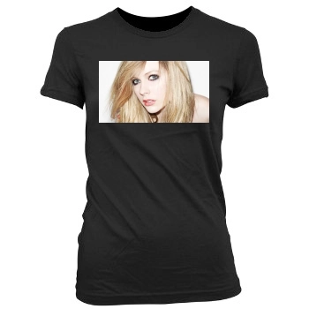 Avril Lavigne Women's Junior Cut Crewneck T-Shirt