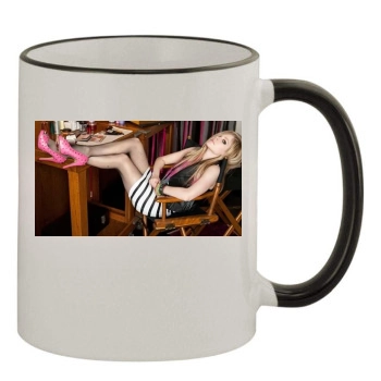 Avril Lavigne 11oz Colored Rim & Handle Mug