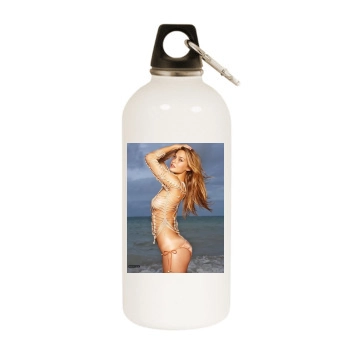 Bar Refaeli White Water Bottle With Carabiner