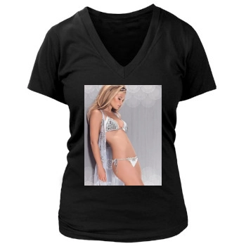 Bar Refaeli Women's Deep V-Neck TShirt