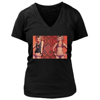 Bar Refaeli Women's Deep V-Neck TShirt