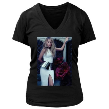 Blake Lively Women's Deep V-Neck TShirt