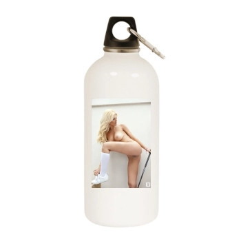 Bella Prelutskaya White Water Bottle With Carabiner