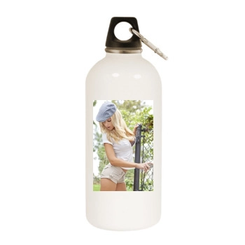 Bella Prelutskaya White Water Bottle With Carabiner