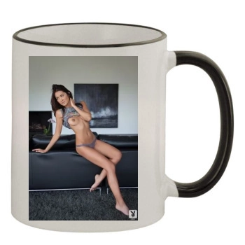 Cassandra Dawn 11oz Colored Rim & Handle Mug