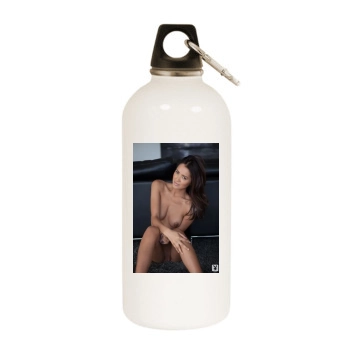 Cassandra Dawn White Water Bottle With Carabiner