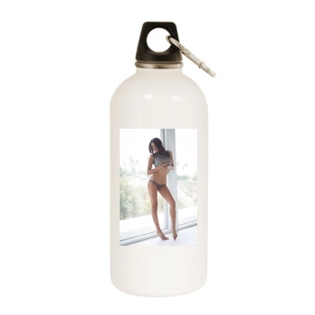 Cassandra Dawn White Water Bottle With Carabiner