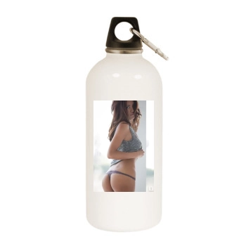 Cassandra Dawn White Water Bottle With Carabiner