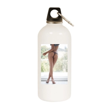 Cassandra Dawn White Water Bottle With Carabiner