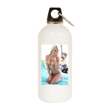 Taylor Seinturier White Water Bottle With Carabiner