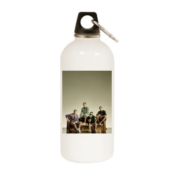 Backstreet Boys White Water Bottle With Carabiner