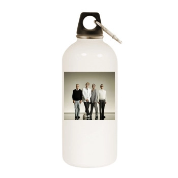 Backstreet Boys White Water Bottle With Carabiner