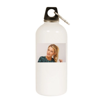 Blake Lively White Water Bottle With Carabiner