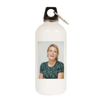 Blake Lively White Water Bottle With Carabiner