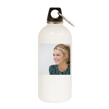 Blake Lively White Water Bottle With Carabiner