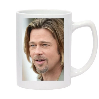 Brad Pitt 14oz White Statesman Mug