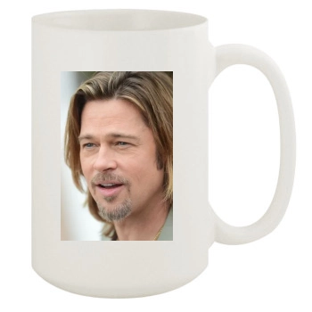 Brad Pitt 15oz White Mug