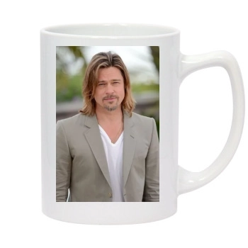 Brad Pitt 14oz White Statesman Mug