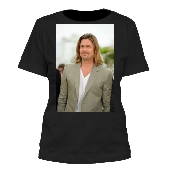 Brad Pitt Women's Cut T-Shirt