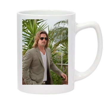 Brad Pitt 14oz White Statesman Mug