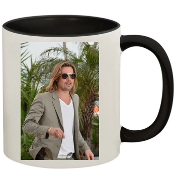 Brad Pitt 11oz Colored Inner & Handle Mug