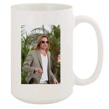 Brad Pitt 15oz White Mug