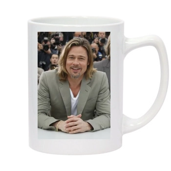 Brad Pitt 14oz White Statesman Mug