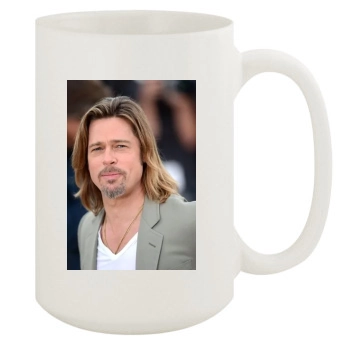 Brad Pitt 15oz White Mug