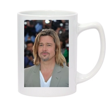 Brad Pitt 14oz White Statesman Mug